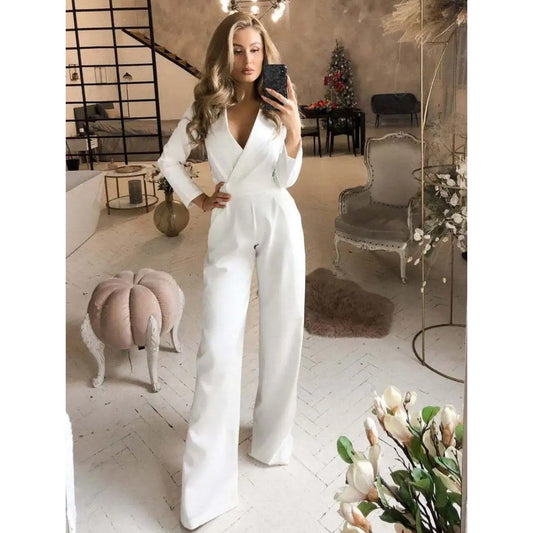 Clara - Eleganter Jumpsuit mit hohem Kragen