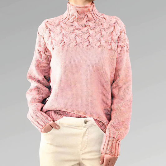 Thadric - Strickpullover mit Zopfmuster