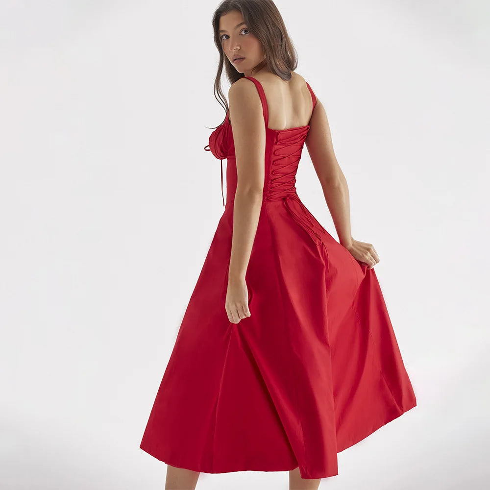 Magdalena - Elegantes Blumenkleid mit geformter Taille