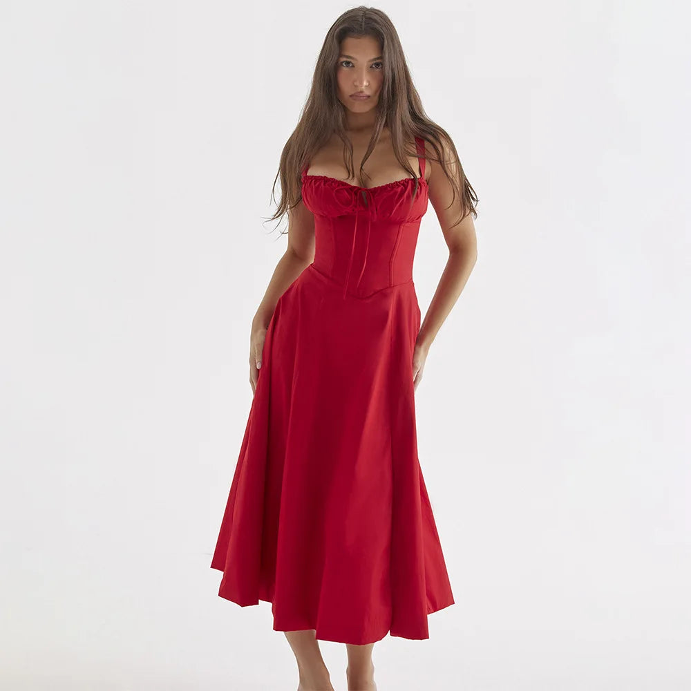 Magdalena - Elegantes Blumenkleid mit geformter Taille