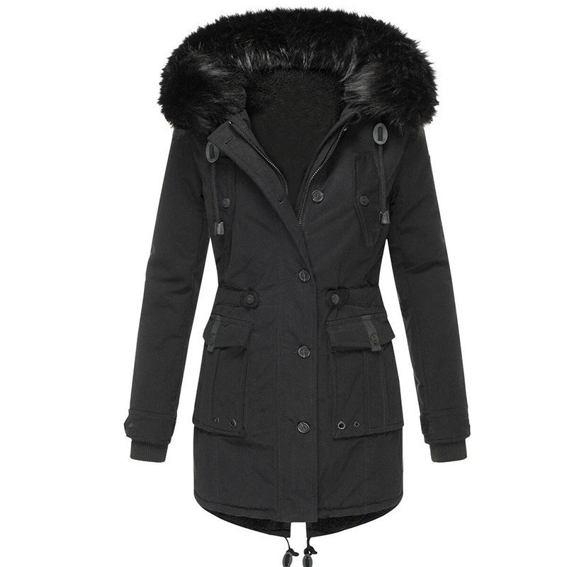 Lara – Winterjacke mit Fellkapuze