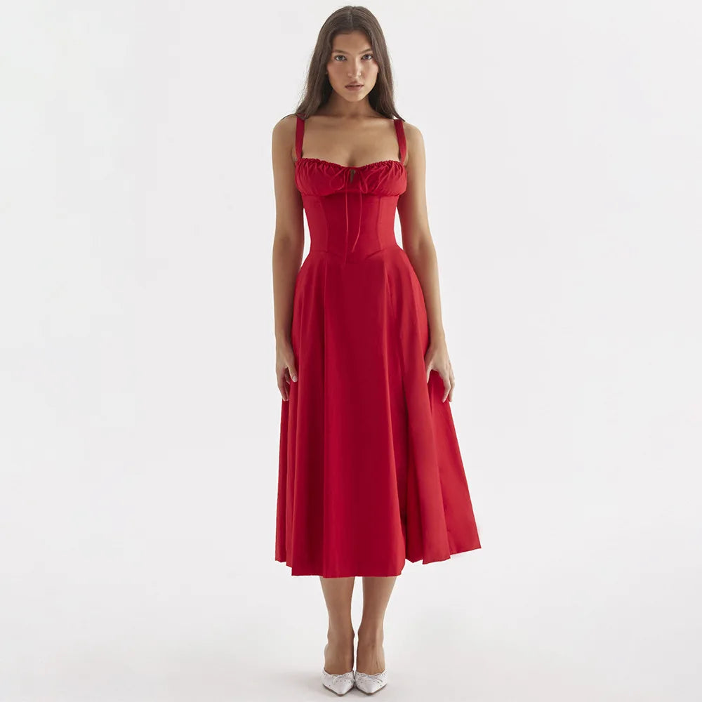 Magdalena - Elegantes Blumenkleid mit geformter Taille