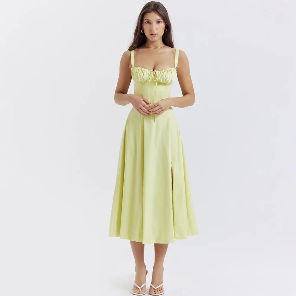 Magdalena - Elegantes Blumenkleid mit geformter Taille