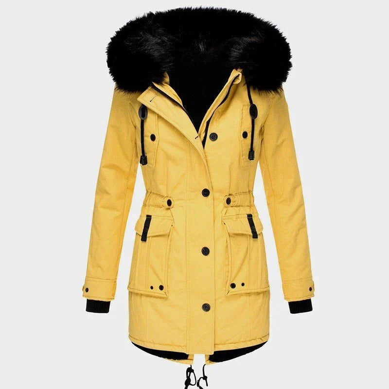 Lara – Winterjacke mit Fellkapuze