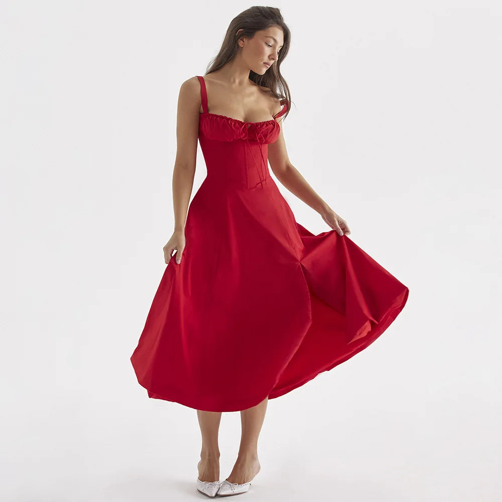 Magdalena - Elegantes Blumenkleid mit geformter Taille