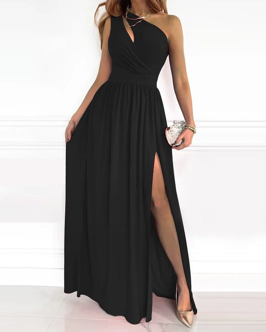 Helena - Elegantes Maxikleid mit einer Schulter