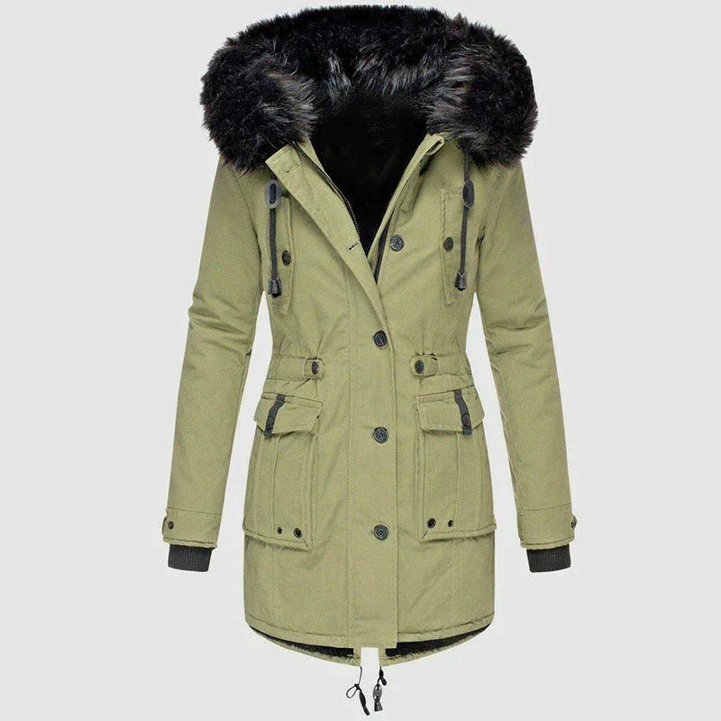 Lara – Winterjacke mit Fellkapuze