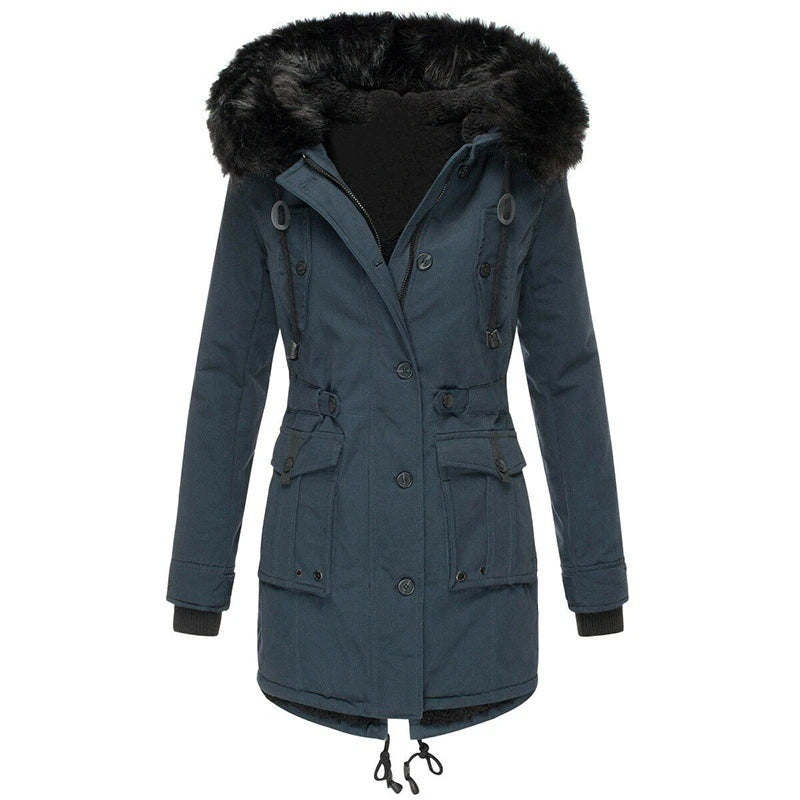 Lara – Winterjacke mit Fellkapuze