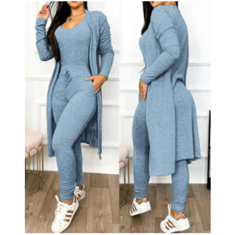 Alina 2-teiliger Jumpsuit - Der enge Leggings-Jumpsuit mit Jacke