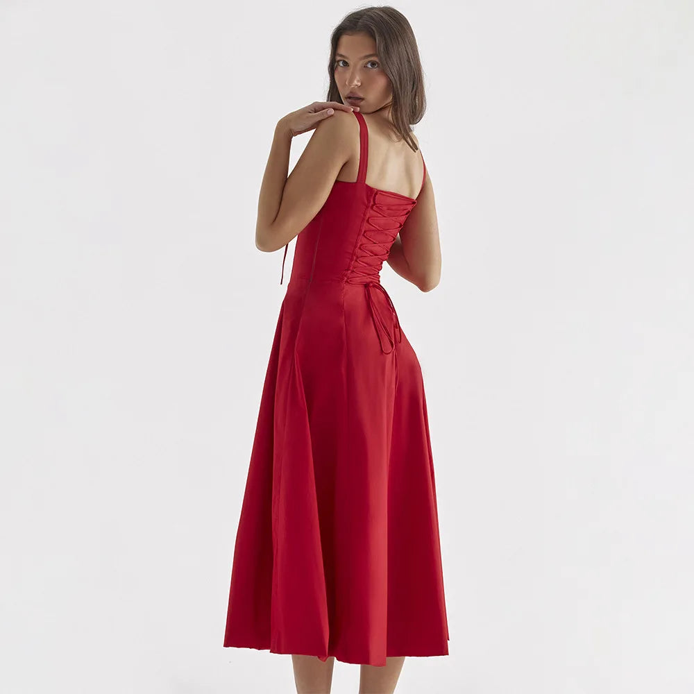 Magdalena - Elegantes Blumenkleid mit geformter Taille