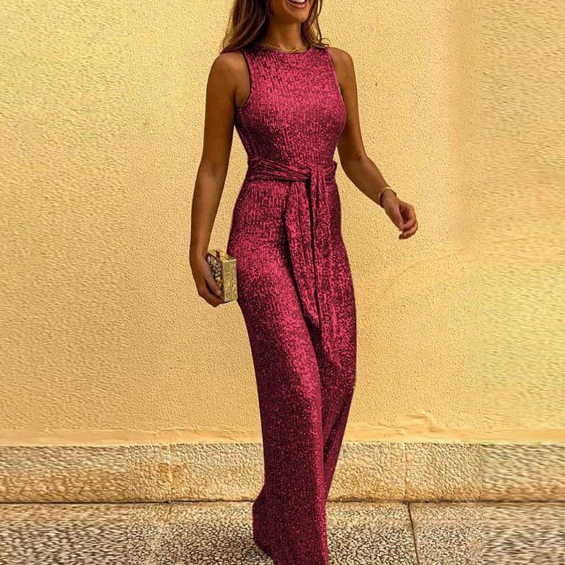 Cenara - Jumpsuit mit einer Schulter und verstellbarer Taille