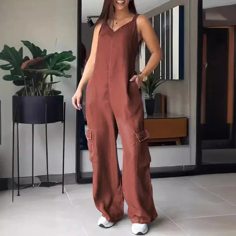 Gisela - Verführerischer Jumpsuit aus weichem Denim