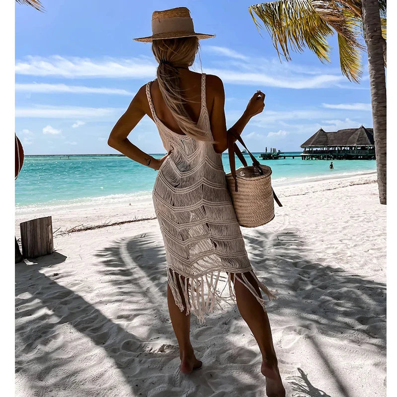 Sabrina - Macramé Boho Strandkleid