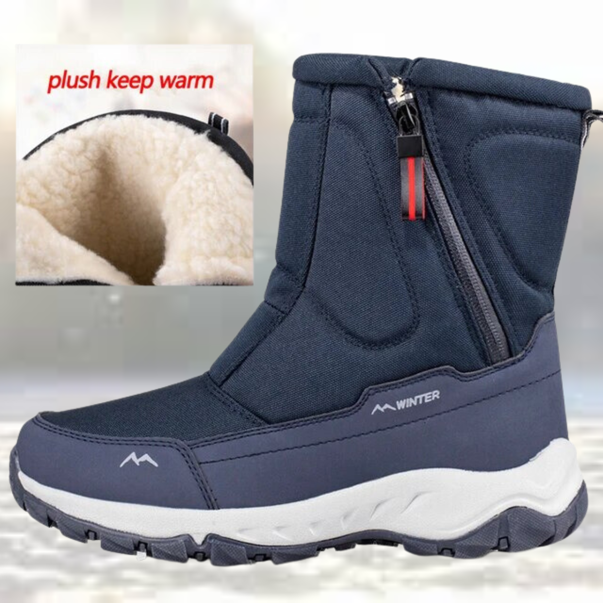 Kilian - Die besten modischen Mesh Mid-Calf Schneestiefel