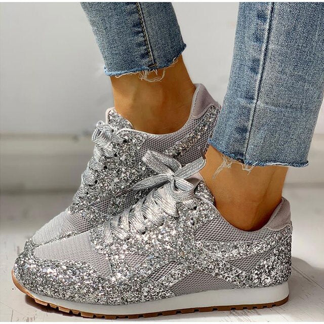 Mirella Glitter Sneakers | Modische Damenschuhe für die Feiertage