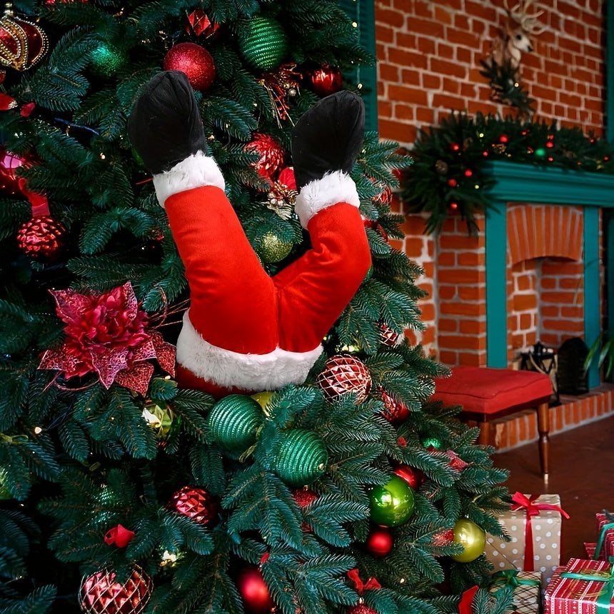 Elfbeine | Origineller Weihnachtsbaum-Topper, festliche Santa-Dekoration