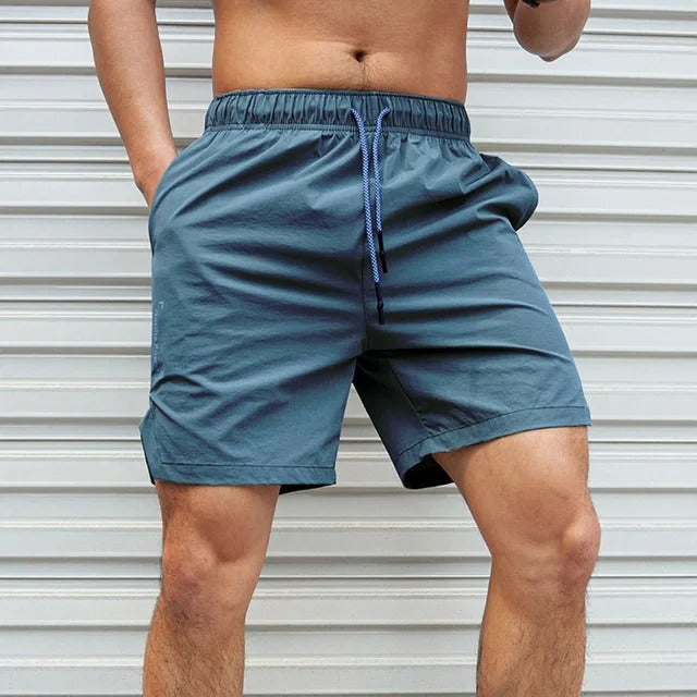 Bruno - Effen Farbe Atmungsaktive Herren Badeshorts mit Kordelzug