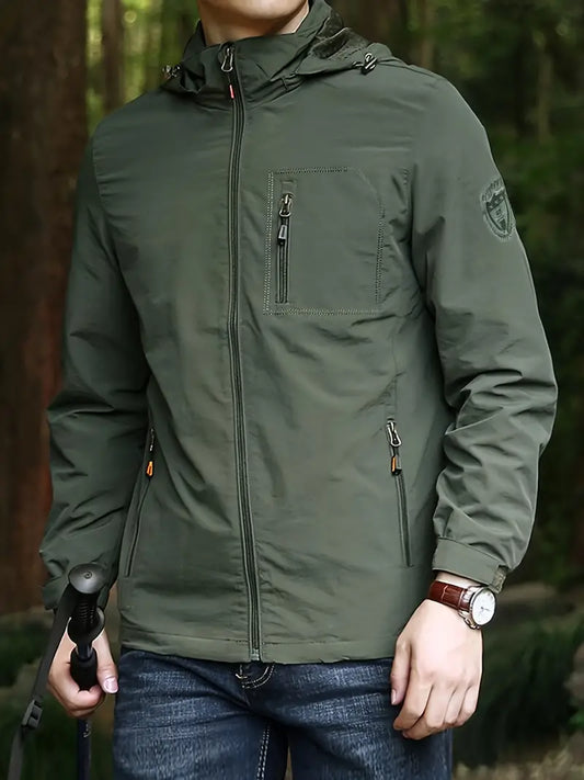 Friedrich - Herren Windjacke mit Kapuze