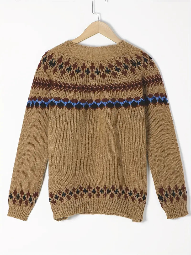 Casimir - Ethnisches Muster Rollkragenpullover