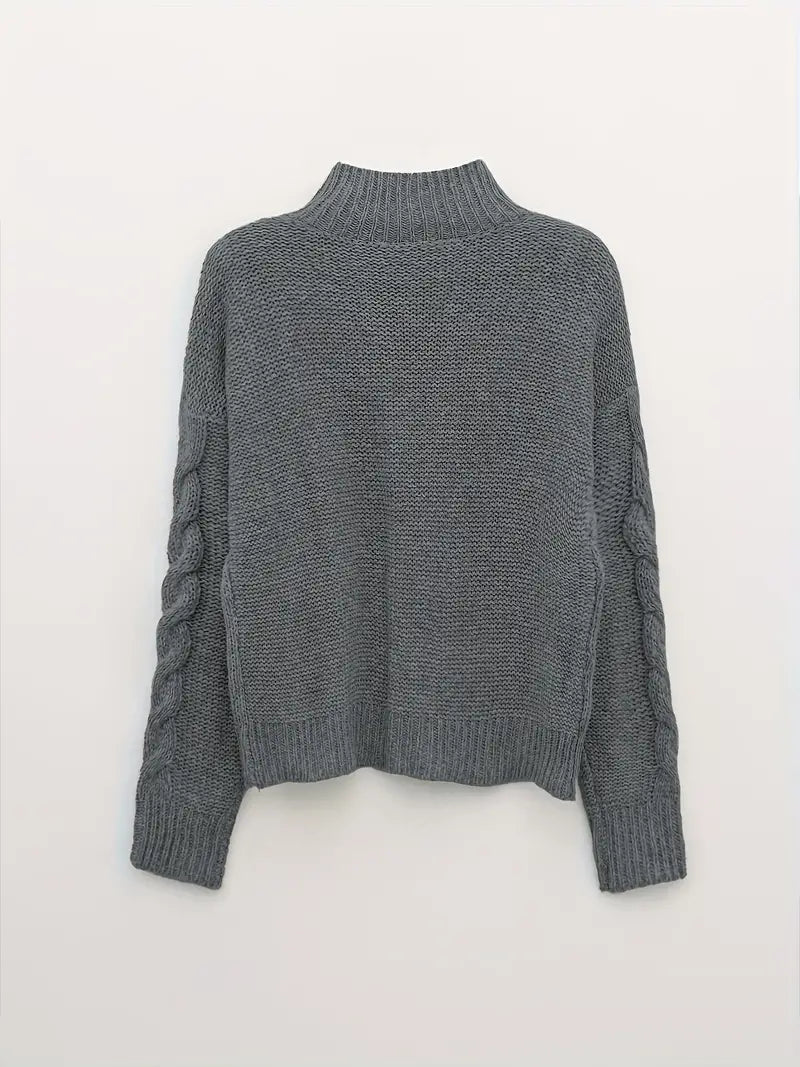 Selene - Twistmuster Rollkragenpullover