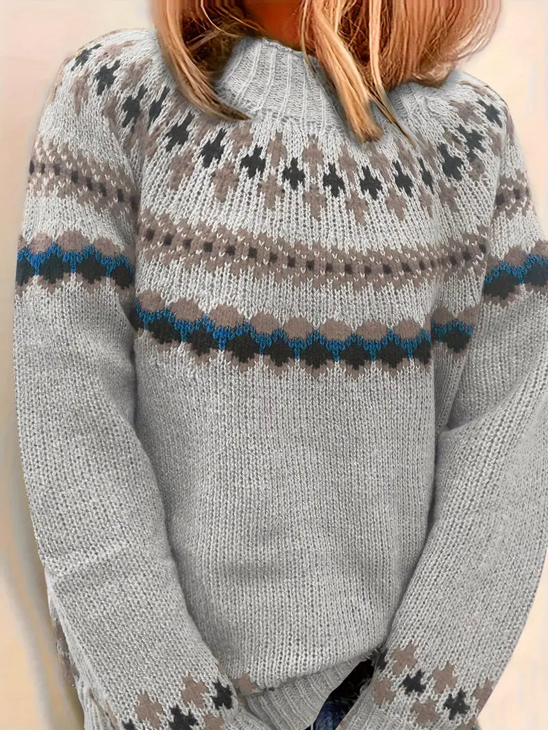 Casimir - Ethnisches Muster Rollkragenpullover