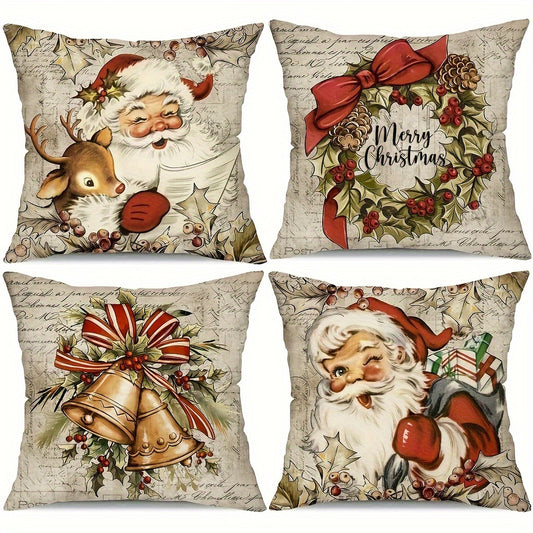 FestiveCushion - Weihnachtskissen mit Santa Motiven