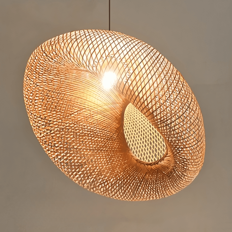 Design Rotan Hängeleuchte - Nolara