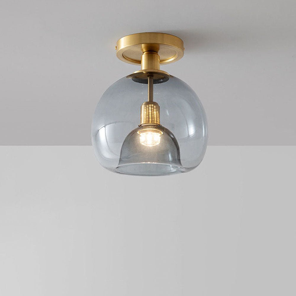 DesignEpure - Moderne Graue Glas - Deckenlampe für Stilvolle - Nolara