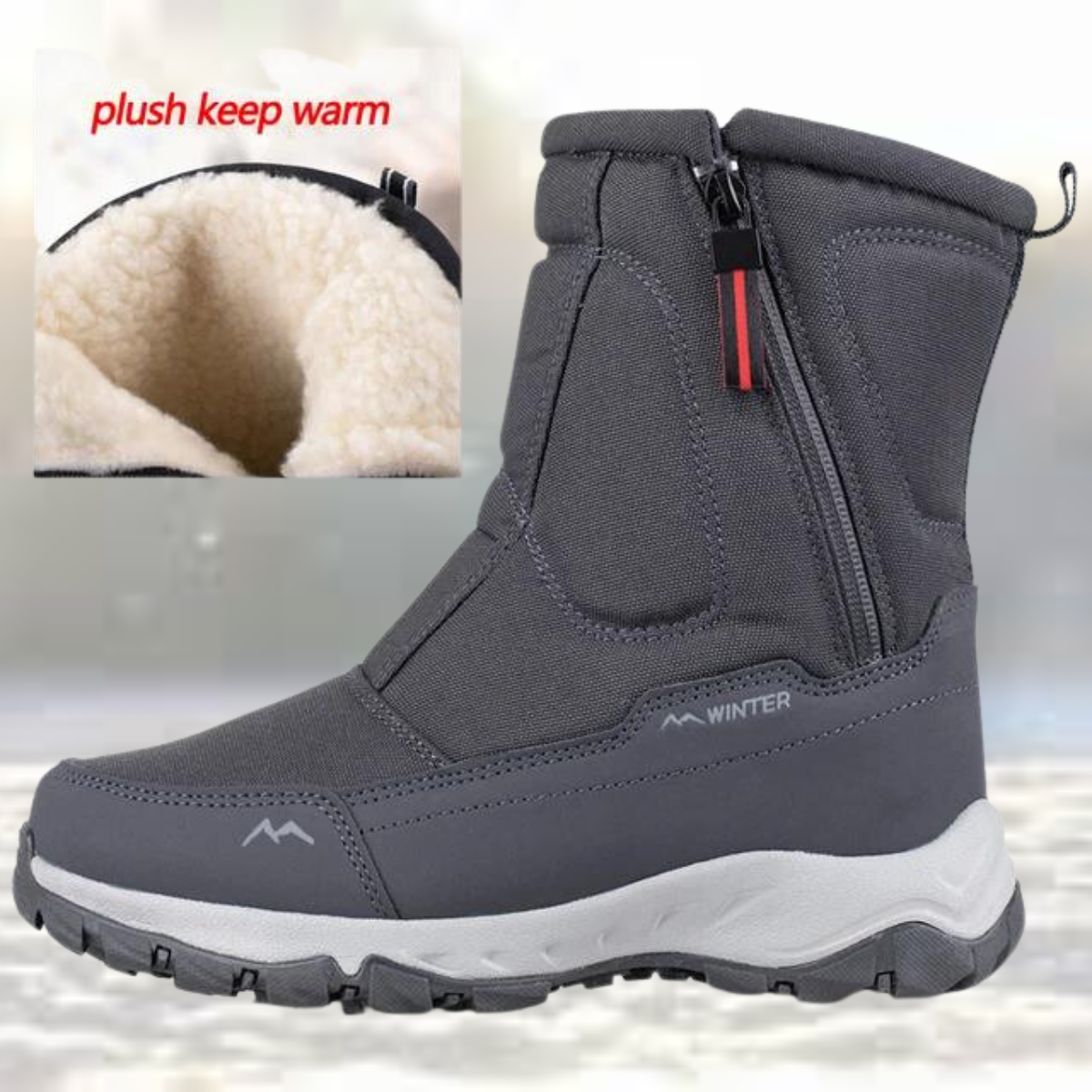 Kilian - Die besten modischen Mesh Mid-Calf Schneestiefel