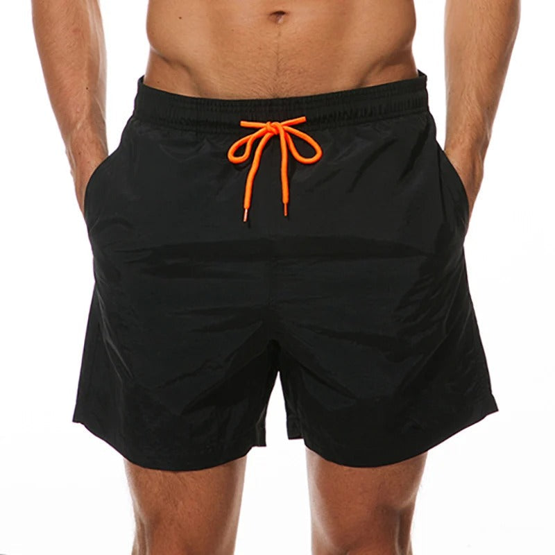 Gregor - Effen Farbe Herren Badeshorts im Strandstil