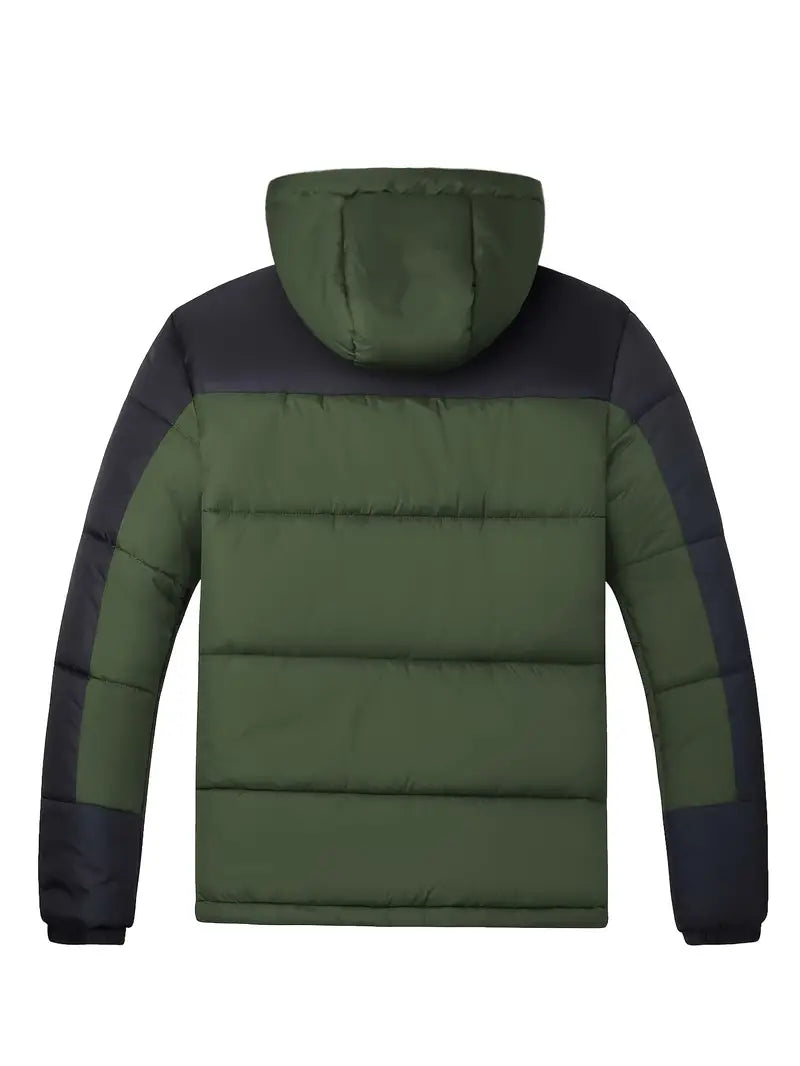 Thomas - Herren Casual Color Block Steppjacke für Herbst Winter