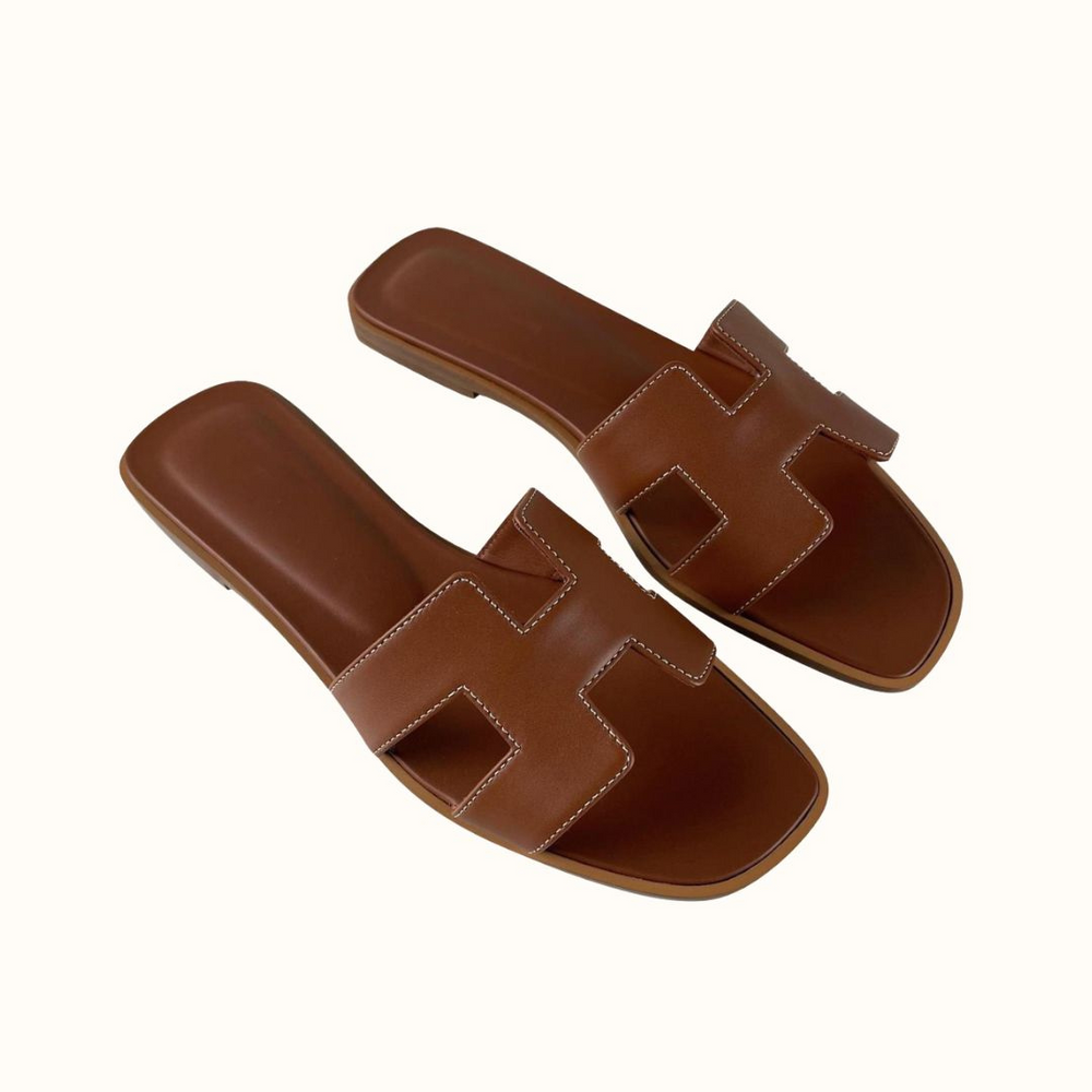 Ledernes H-Profil Sandalen - Weich, bequem und trendy!