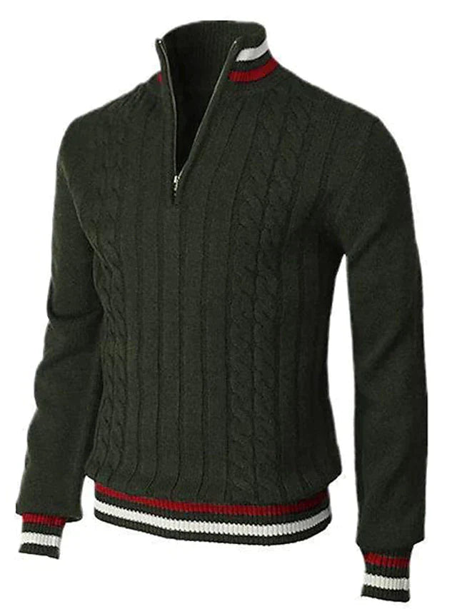 Lorenz - Stylischer zipper-pullover für herren (italienisches design)