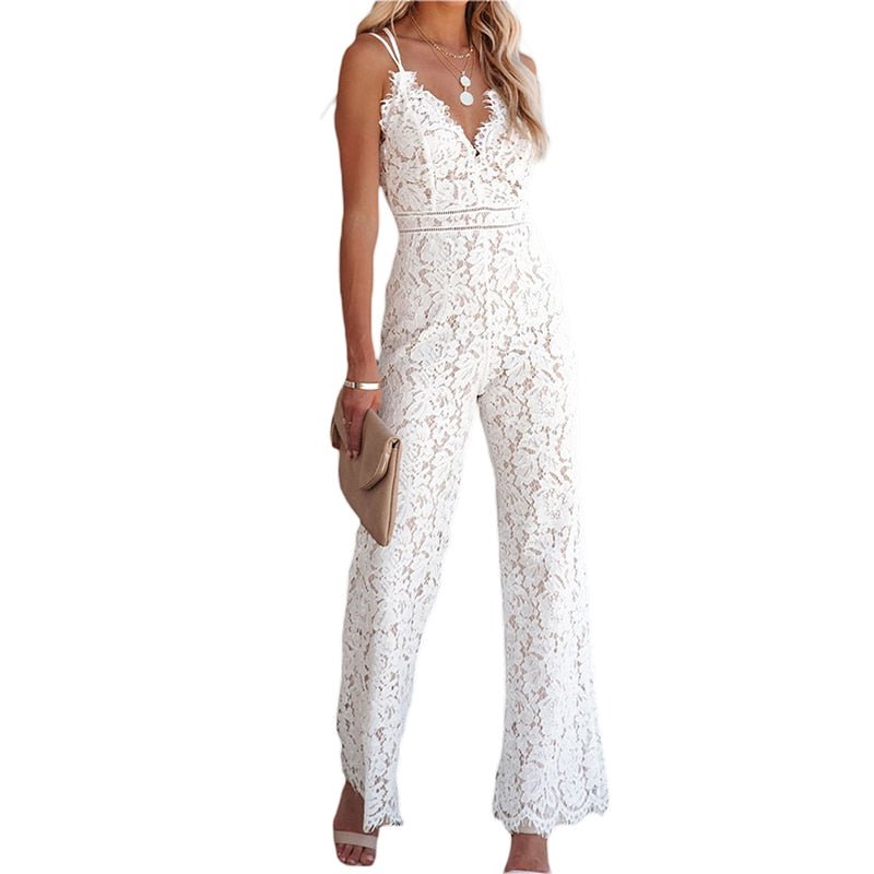 Galiana - Wunderschöner Spitzen-Jumpsuit