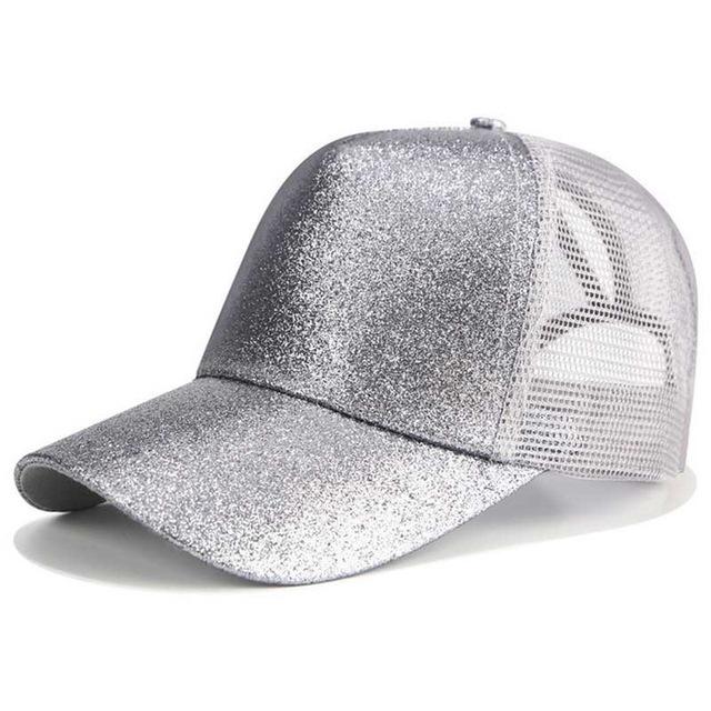 Praktische Baseball Cap für Pferdeschwanz - Damenkappe