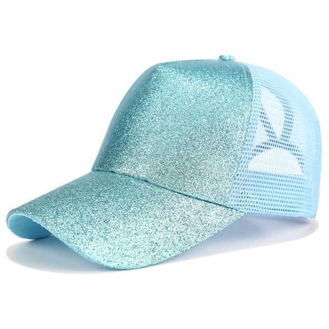 Praktische Baseball Cap für Pferdeschwanz - Damenkappe