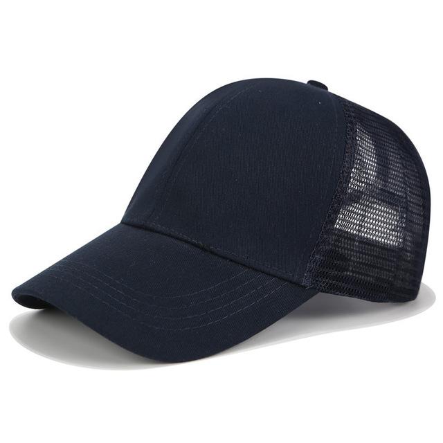 Praktische Baseball Cap für Pferdeschwanz - Damenkappe