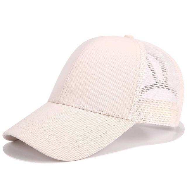 Praktische Baseball Cap für Pferdeschwanz - Damenkappe