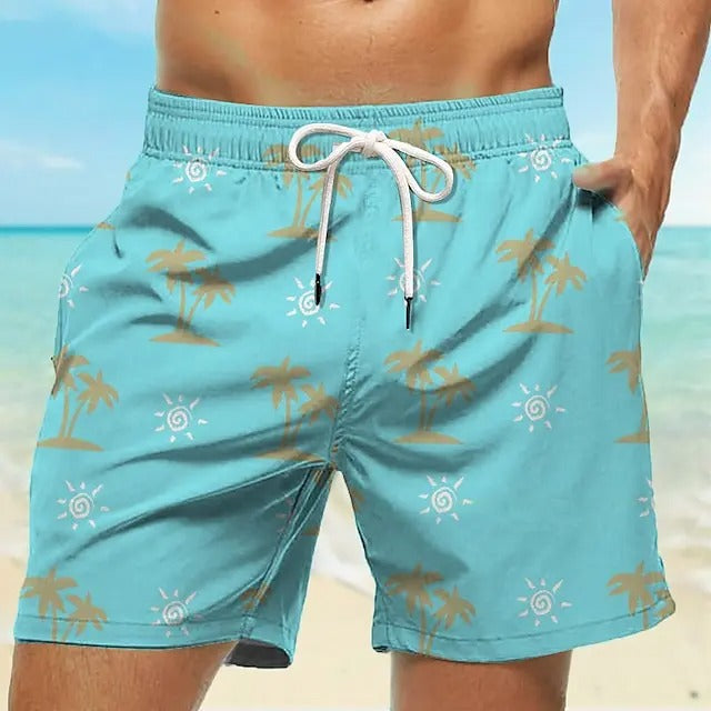 Oskar - Damen Schwimmshorts mit hoher Taille und Muster