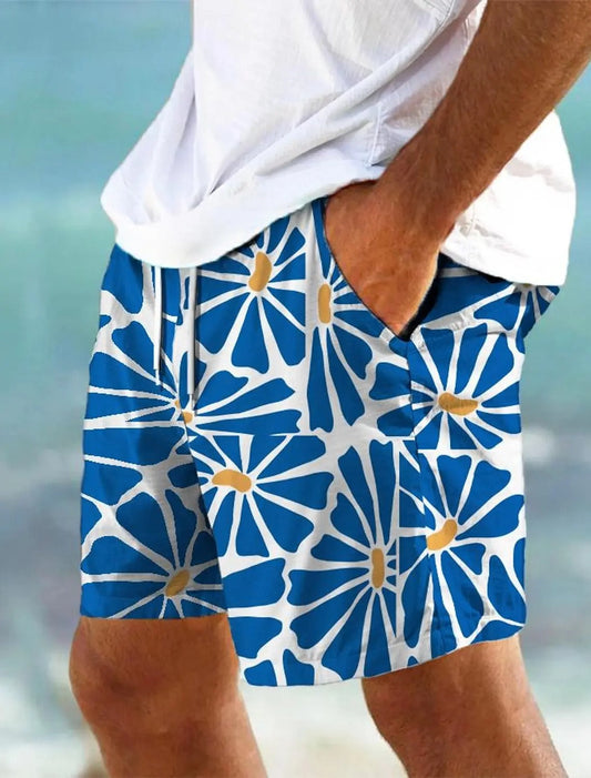 Clemens - Leichte Badeshorts mit Blumenprint