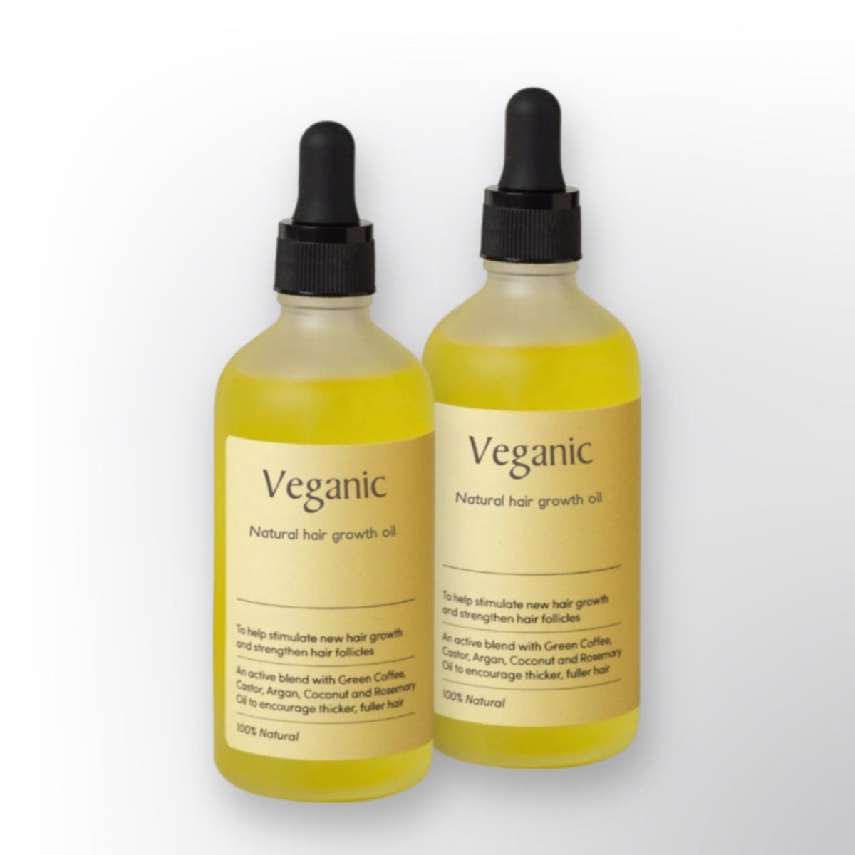 Veganic Haargrowth-Öl | 100% natürliches Serum | Rizinus | Argan | Kokos