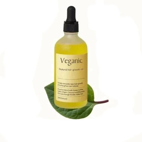 Veganic Haargrowth-Öl | 100% natürliches Serum | Rizinus | Argan | Kokos