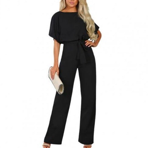 Emilia - Jumpsuit mit Rundhalsausschnitt