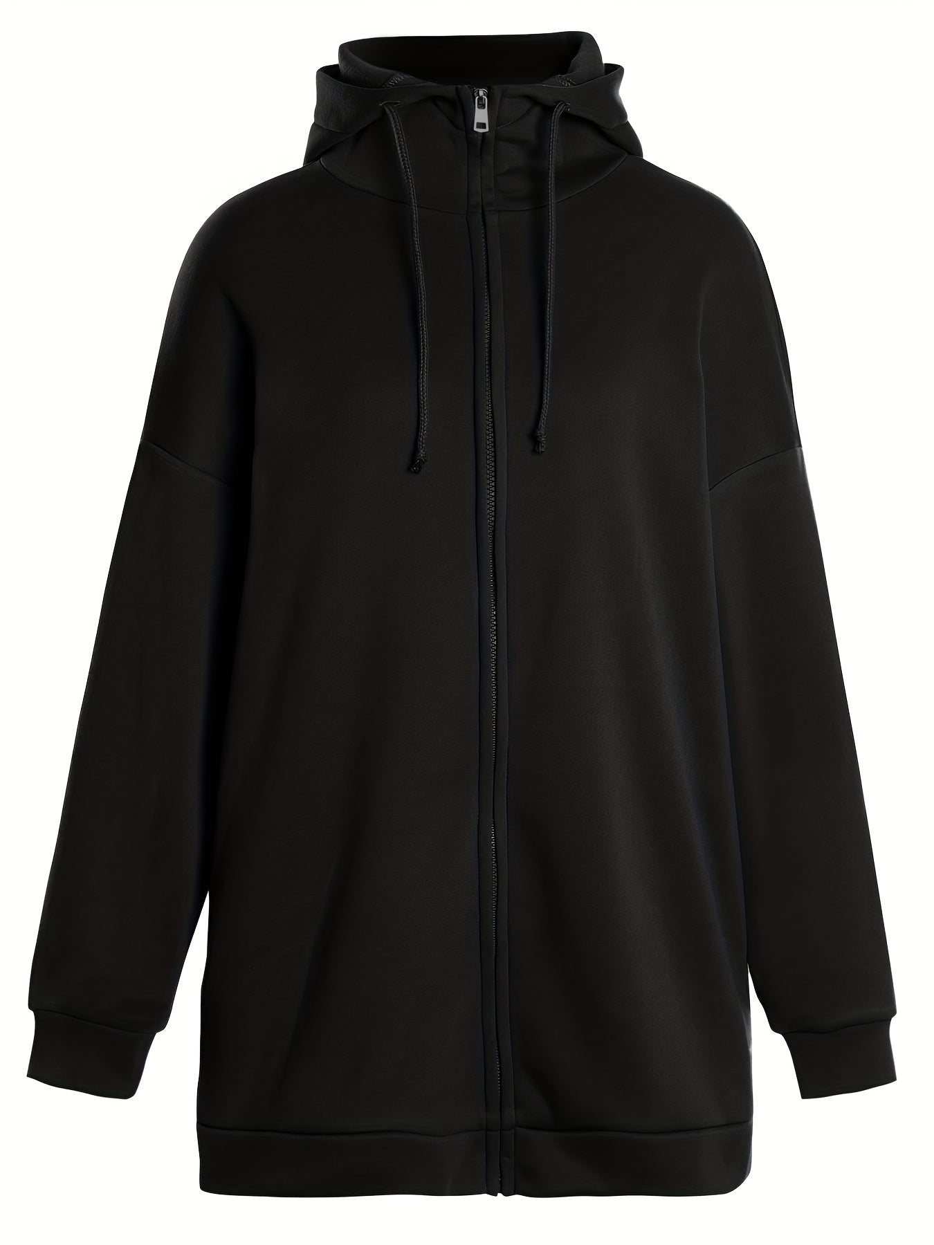 Desiree - Extrem komfortabler langer Zip up Fleece Kapuzenpulli hoodie