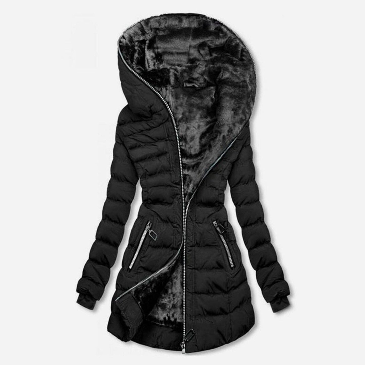 Alexia Jacke | Stylische lange Winterjacke