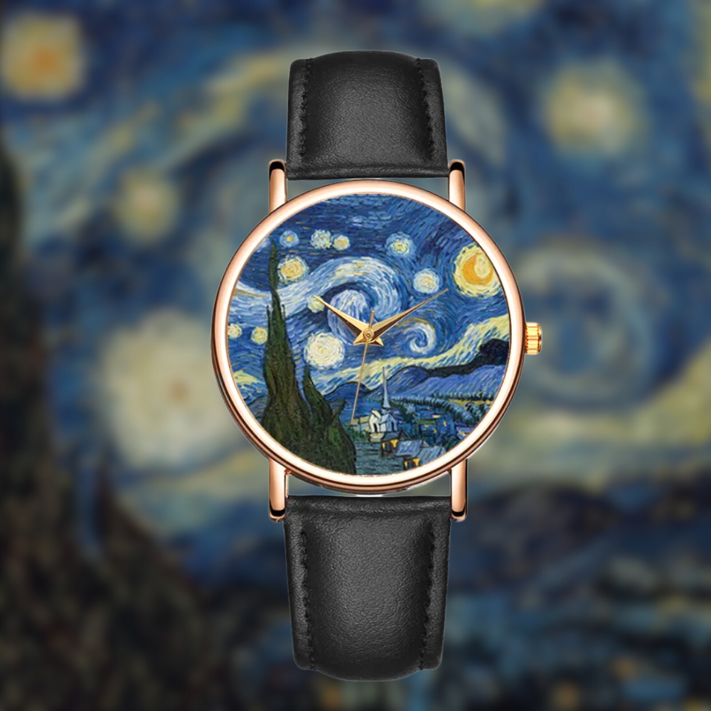 Melina - Stylische Uhr in einzigartigem Van Gogh Design