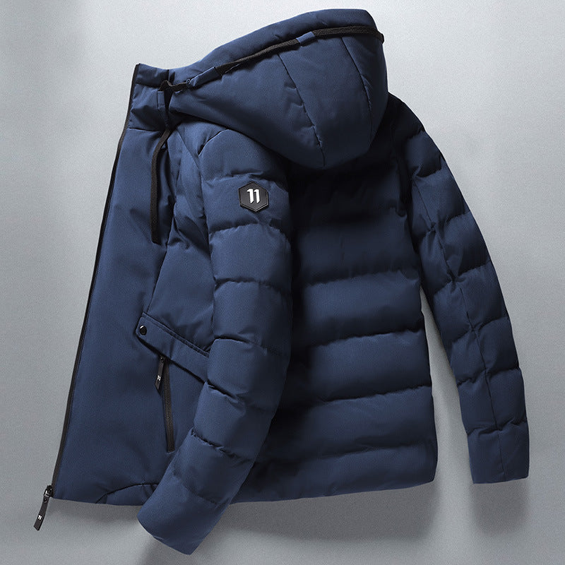 Tommy - Blauer Wasserdichter Bequemer Parka Wintermantel