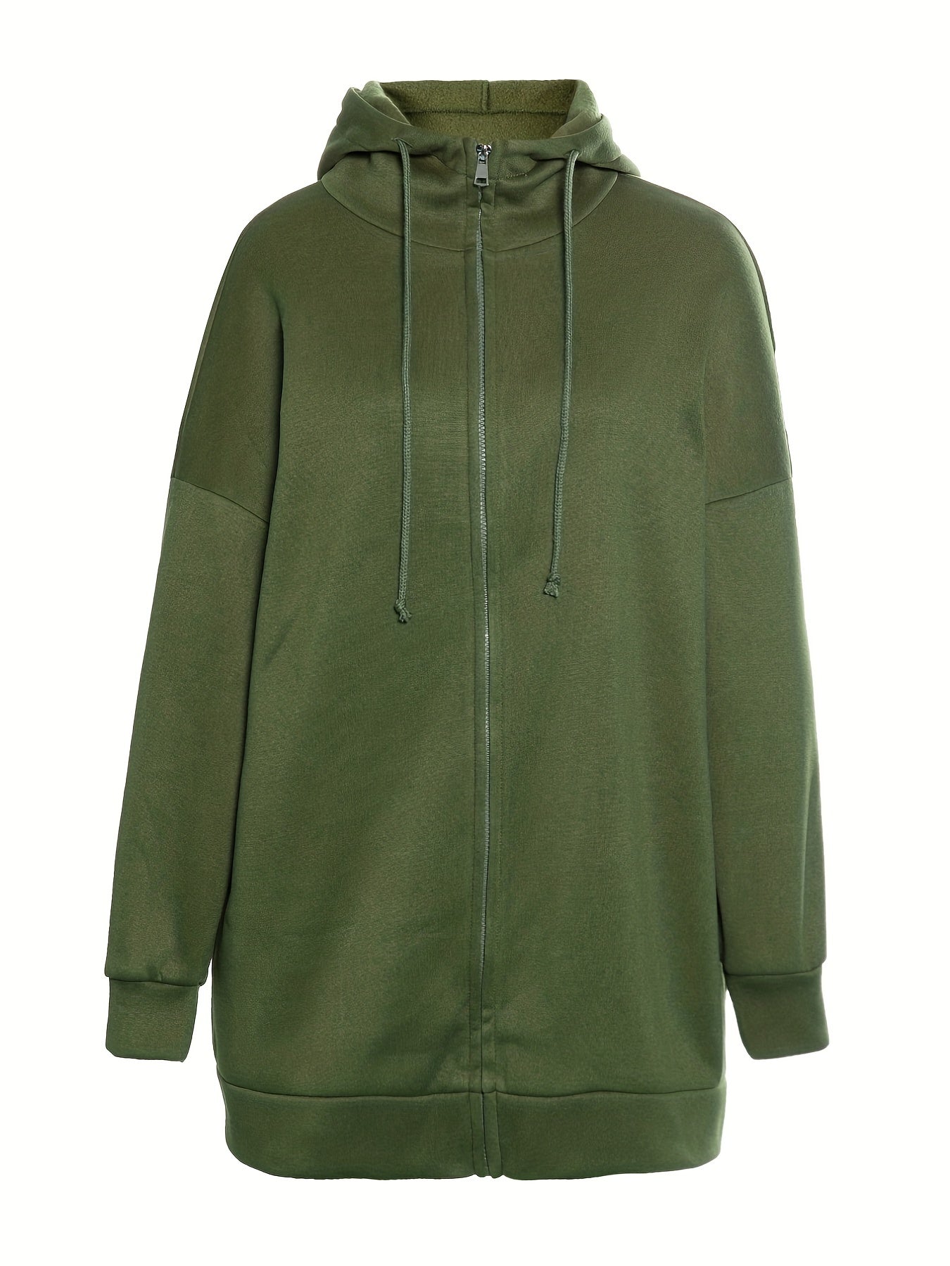 Desiree - Extrem komfortabler langer Zip up Fleece Kapuzenpulli hoodie