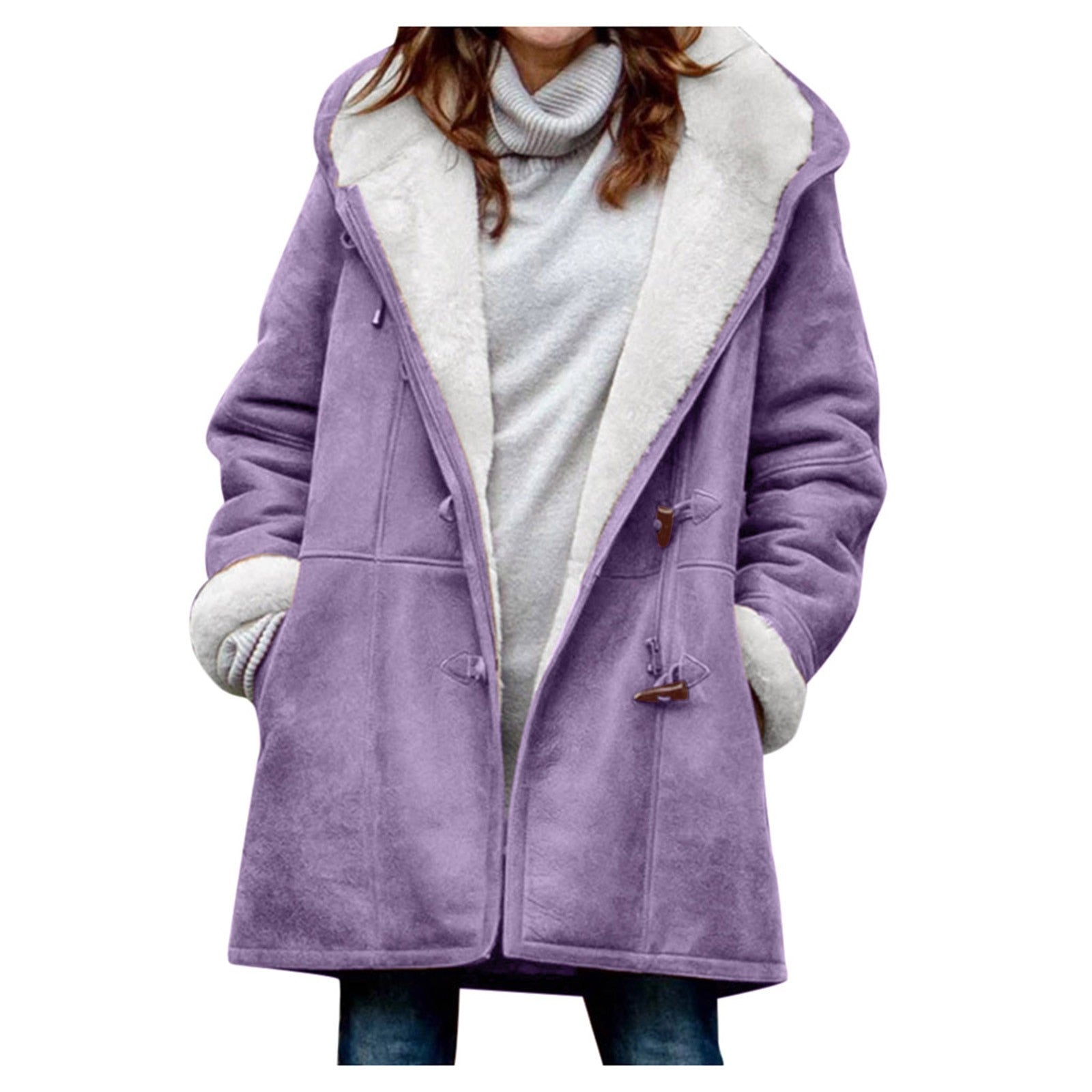 Fiona™ Warme Fleece Dames Winterjas - Wavess